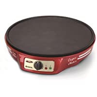 Los mejores  - Ariete 183 CREPERA PARTY TIME- 1000 W- termostato regulable- revestimiento antiadherente- 2 espátulas de madera…